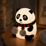 Luz Nocturna Panda Silicona LED Regulable — lifestyle