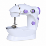 Máquina de Coser Portátil Compacta Blanca — fondo blanco