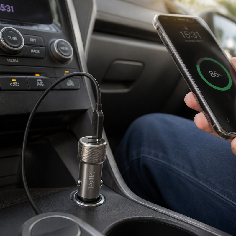 Cargador de Auto Dual USB TC-TC — lifestyle