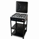 Cocina Industrial Vertical 4 Hornillas — fondo blanco