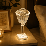 Lámpara LED Geométrica de Cristal Táctil — lifestyle
