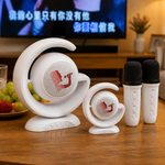 Micrófono Parlante Bluetooth 2 en 1 con Luces LED — lifestyle