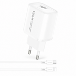 Cargador rápido USB-C 65W — fondo blanco