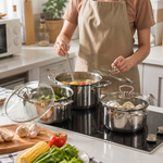 Set 5 Ollas Acero Inoxidable Premium — lifestyle