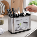 Escurridor de Acero Inoxidable con Drenaje Rápido — lifestyle