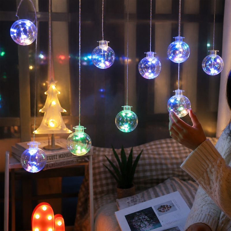 Luces Navideñas 108 LED Esfera Multicolor 2.5M — lifestyle