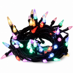 Luces LED Navideñas Multicolor 100 Luces 5 Metros — fondo blanco