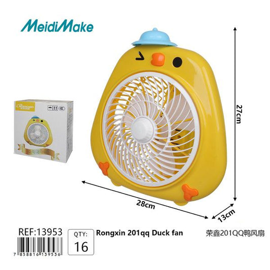 Ventilador de Escritorio Pato Amarillo 28cm