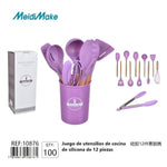 Juego de Utensilios de Cocina de Silicona 12 Piezas