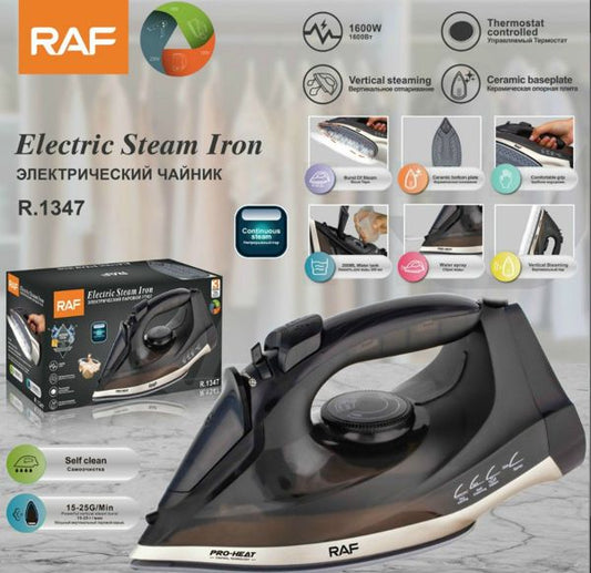 Plancha Vapor Eléctrica 1600W Base Cerámica