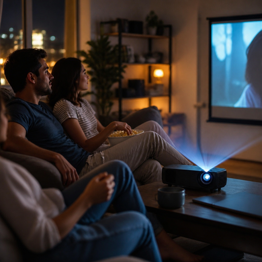 Proyector Omnix HD - Imagen Nítida y Brillante — lifestyle