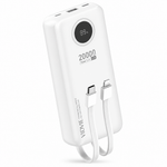 Power bank 20000 mAh carga rápida — fondo blanco
