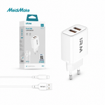 Cargador Dual USB IR22 Certificado Chile — fondo blanco