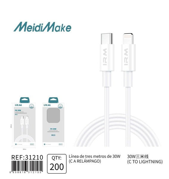 Cable De Datos 3m Tipo C Omnix M13