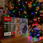 Luces navideñas 100 LED multicolor con música — lifestyle