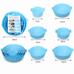 Moldes de Silicona para Muffins Antiadherentes — fondo blanco