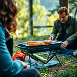 Parrilla Portátil Camping 56cm Omnix — lifestyle