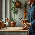 Set 9 Brochas Triangulares para Pintura — lifestyle