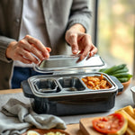 Contenedor Comida Rectangular 3 Compartimentos — lifestyle