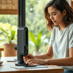 Ventilador Escritorio 120 Velocidades con Gancho — lifestyle