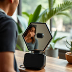 Espejo Hexagonal con Bolsa OPP — lifestyle